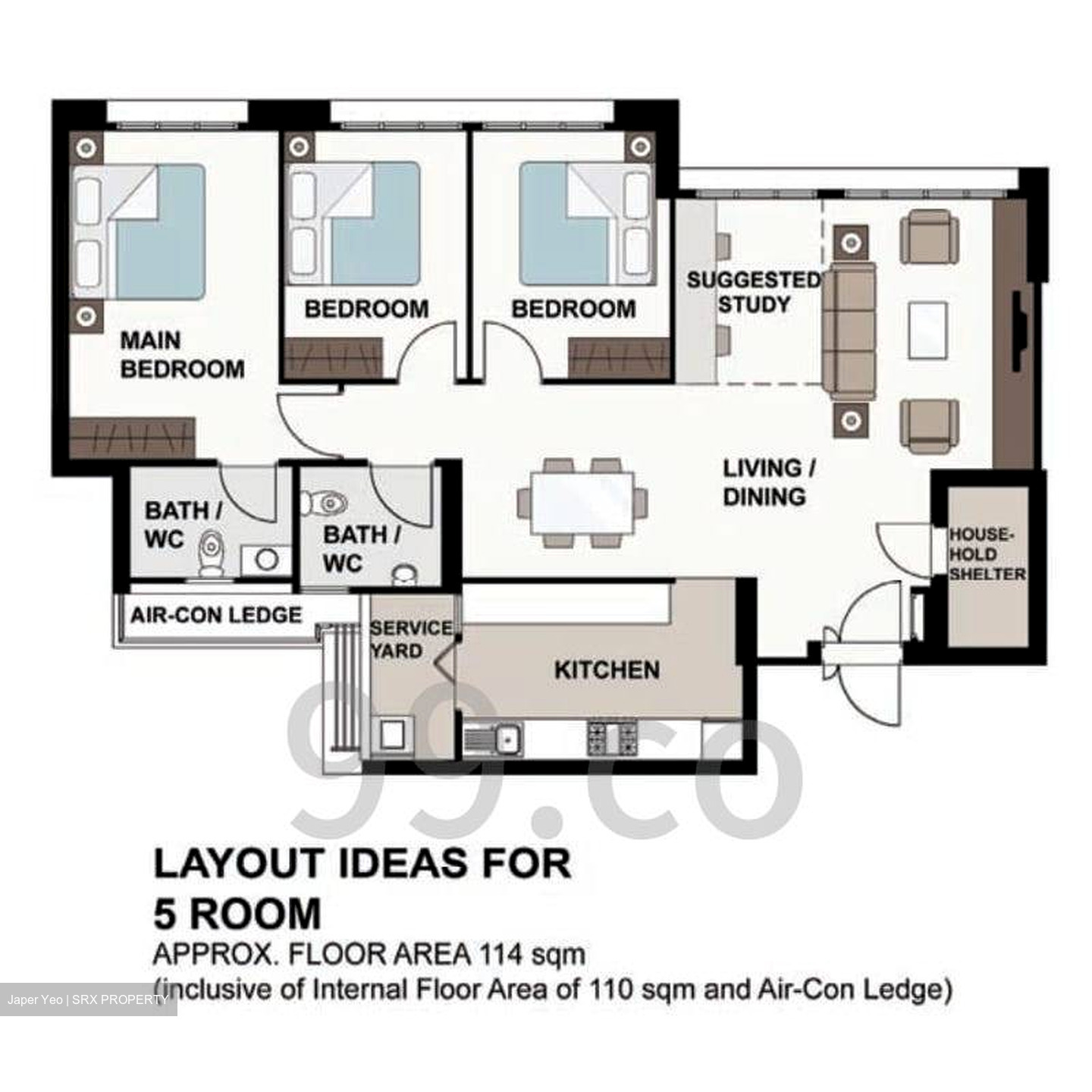 Blk 871B Tampines Greenlace (Tampines), HDB 5 Rooms #537253531